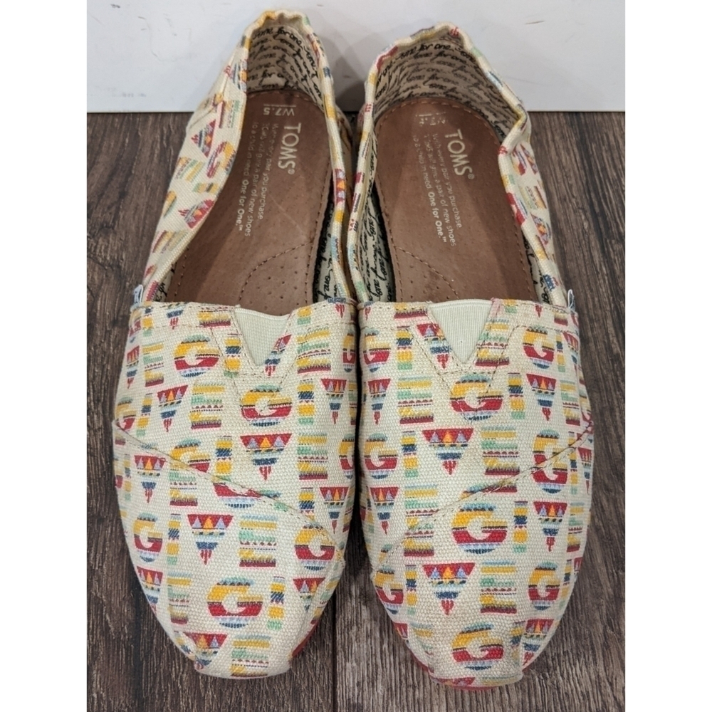 TOMS Give Natural Flats Size 7.5 - Picture 2 of 9